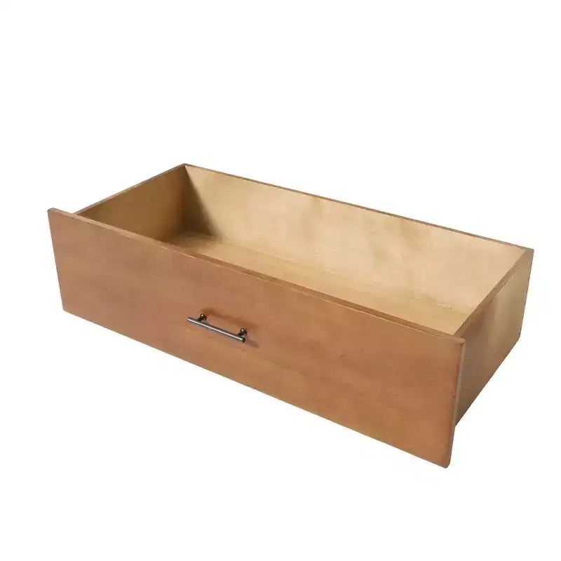 Cassettiera Rettangolare in Legno di Acacia a 3 Cassetti, Finitura Legno Naturale per Camera da Letto e Cabina Armadio