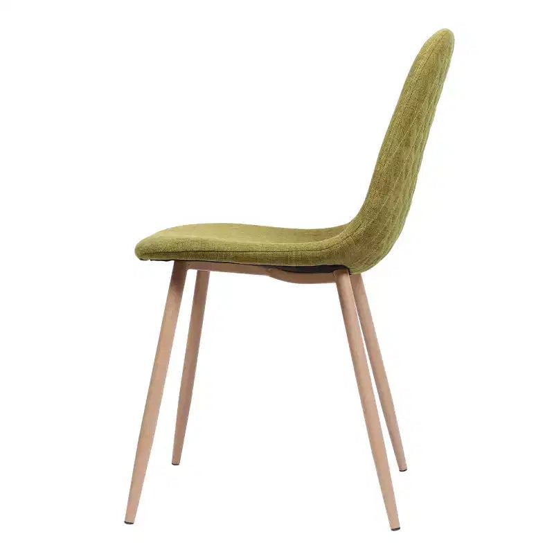 Sedie da Pranzo Imbottite Mid-Century con Struttura in Ferro, Set da 2, Stile Moderno