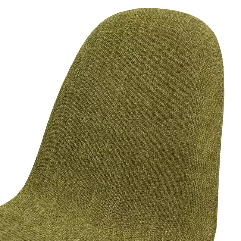 Sedie da Pranzo Imbottite Mid-Century con Struttura in Ferro, Set da 2, Stile Moderno