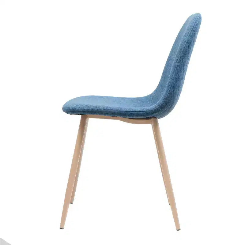 Sedie da Pranzo Imbottite Mid-Century con Struttura in Ferro, Set da 2, Stile Moderno