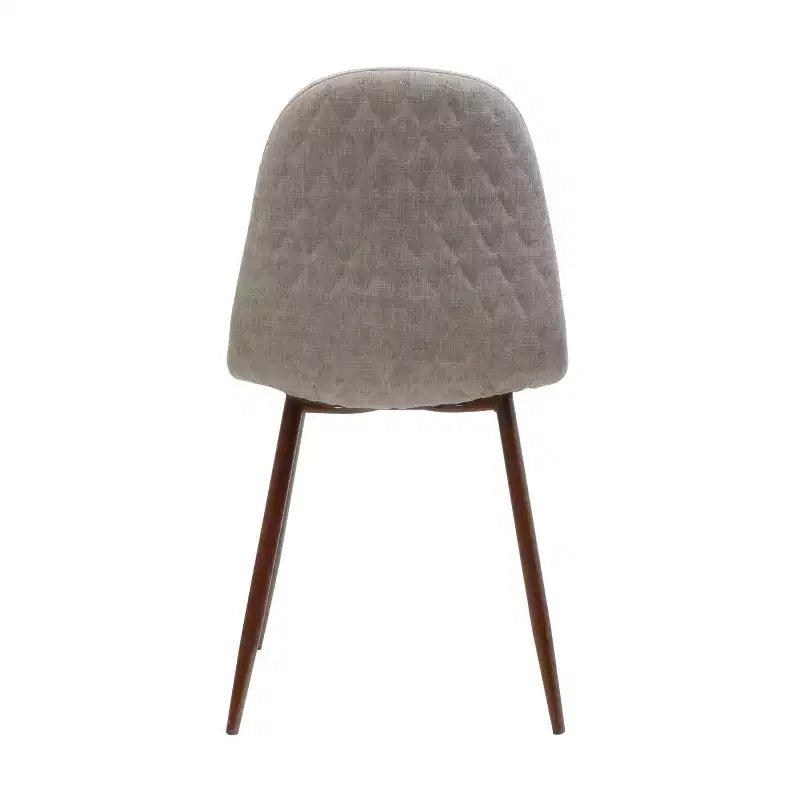 Sedie da Pranzo Imbottite Mid-Century con Struttura in Ferro, Set da 2, Stile Moderno