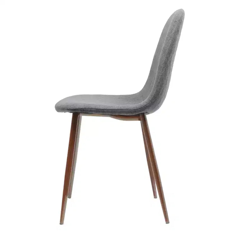 Sedie da Pranzo Imbottite Mid-Century con Struttura in Ferro, Set da 2, Stile Moderno