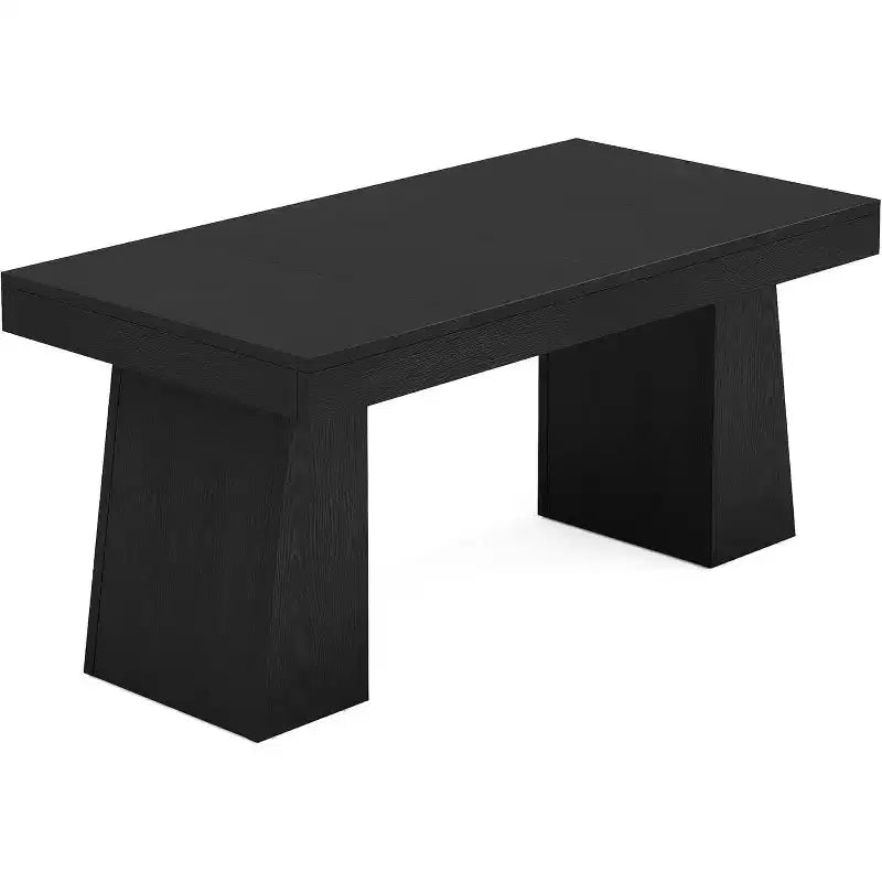 Scrivania direzionale da 55" per ufficio con base a doppio trapezio, workstation da scrittura moderna