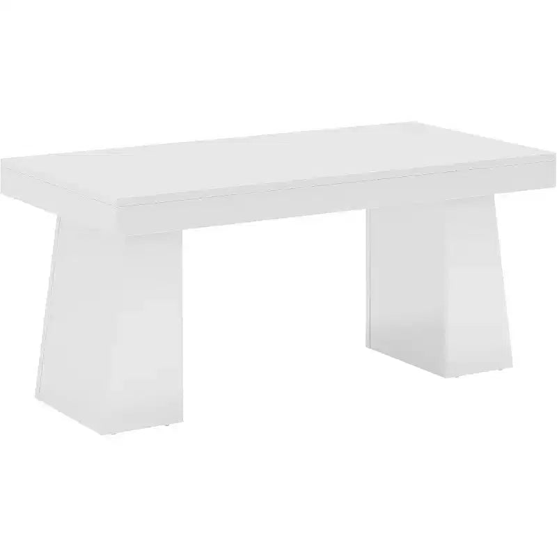 Scrivania direzionale da 55" per ufficio con base a doppio trapezio, workstation da scrittura moderna