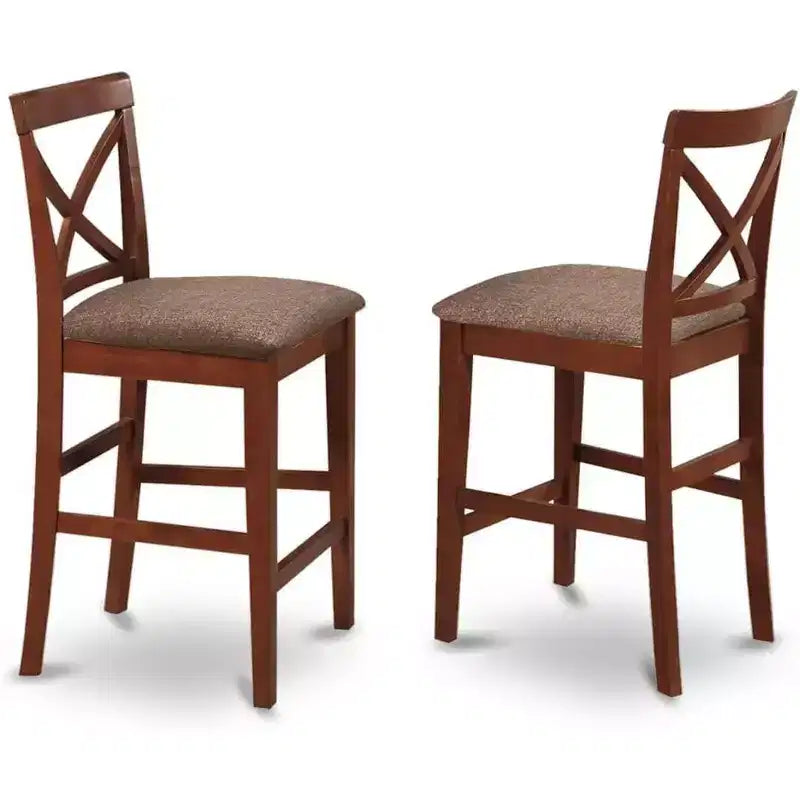 Sedia da pranzo alta da bar in tessuto di lino, sgabello da bancone per cucina e sala da pranzo