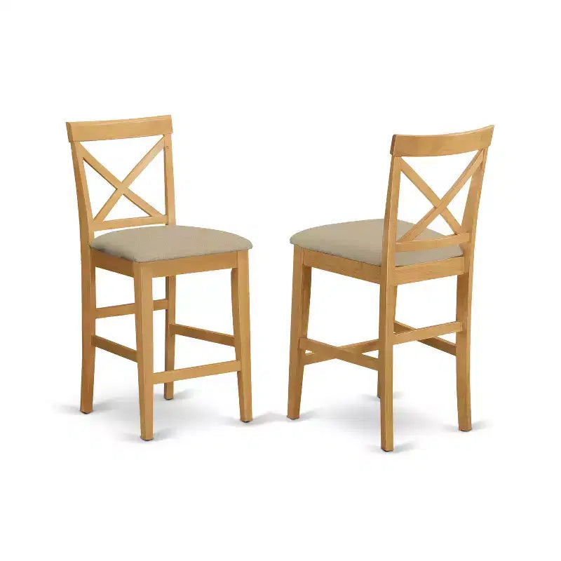 Sedia da pranzo alta da bar in tessuto di lino, sgabello da bancone per cucina e sala da pranzo