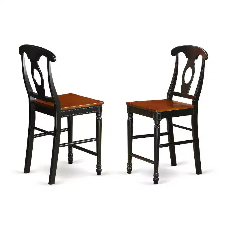 Sgabello da Bar Altezza Bancone con Seduta e Schienale in Legno, Sedia da Bar Moderna per Cucina e Sala da Pranzo
