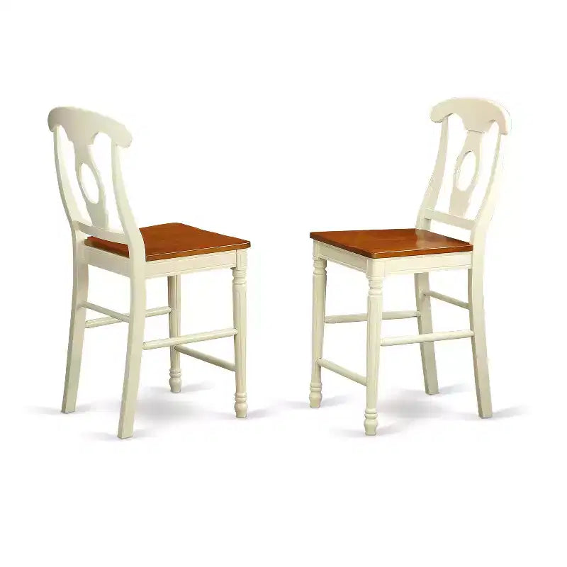 Sgabello da Bar Altezza Bancone con Seduta e Schienale in Legno, Sedia da Bar Moderna per Cucina e Sala da Pranzo