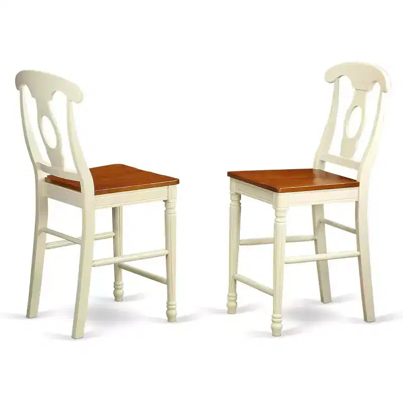 Sgabello da Bar Altezza Bancone con Seduta e Schienale in Legno, Sedia da Bar Moderna per Cucina e Sala da Pranzo