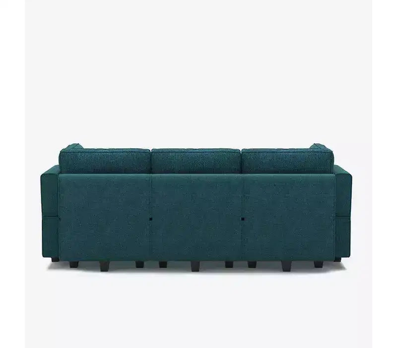 Divano letto modulare Terry con contenitore, 6 posti + 5 laterali, sezionale convertibile