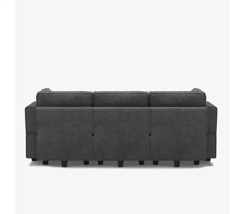 Divano letto modulare Terry con contenitore, 6 posti + 5 laterali, sezionale convertibile