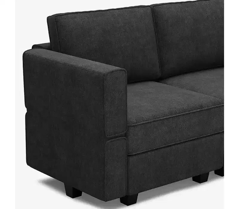 Divano letto modulare Terry con contenitore, 6 posti + 5 laterali, sezionale convertibile