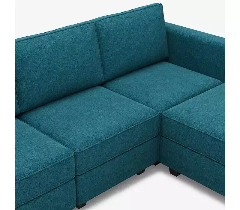 Divano letto modulare Terry con contenitore, 6 posti + 5 laterali, sezionale convertibile