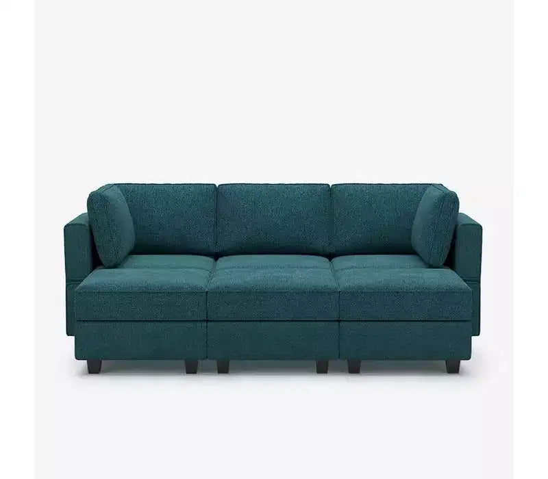 Divano letto modulare Terry con contenitore, 6 posti + 5 laterali, sezionale convertibile