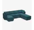 Belffin Modular Terry Sofa with Storage Seat (7 Seats + 6 Sides)
