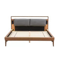 Christopher Knight Home Carina Contemporary Faux Leather Platform Bed with 2 Night Lights, Brown/Gray