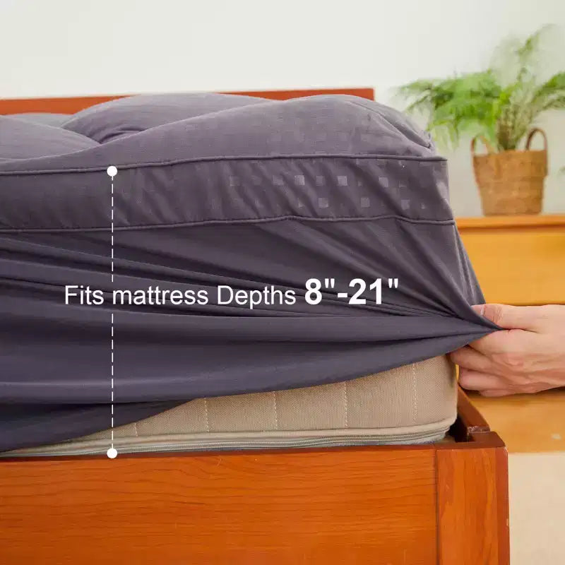 Topper per materasso Pillow Top, Coprimaterasso morbido con tasche profonde da 8 a 21 pollici, Tutte le misure di letto