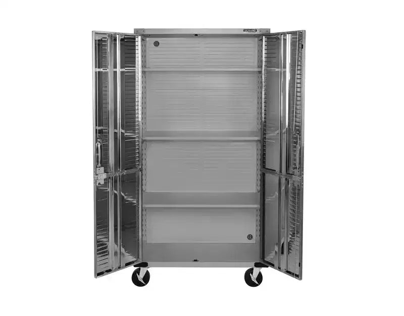 Set di 2 armadietti in acciaio per impieghi gravosi, 91x46x230 cm, Organizzazione garage e casa