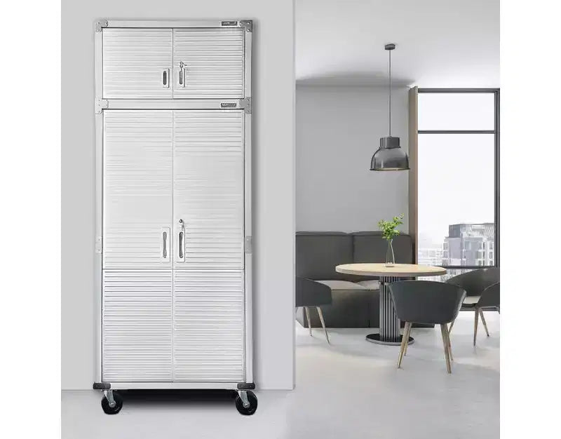 Set di 2 armadietti in acciaio per impieghi gravosi, 91x46x230 cm, Organizzazione garage e casa