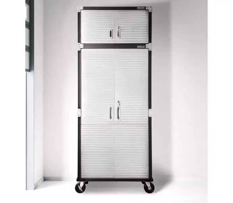 Set di 2 armadietti in acciaio per impieghi gravosi, 91x46x230 cm, Organizzazione garage e casa
