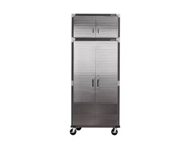 Set di 2 armadietti in acciaio per impieghi gravosi, 91x46x230 cm, Organizzazione garage e casa
