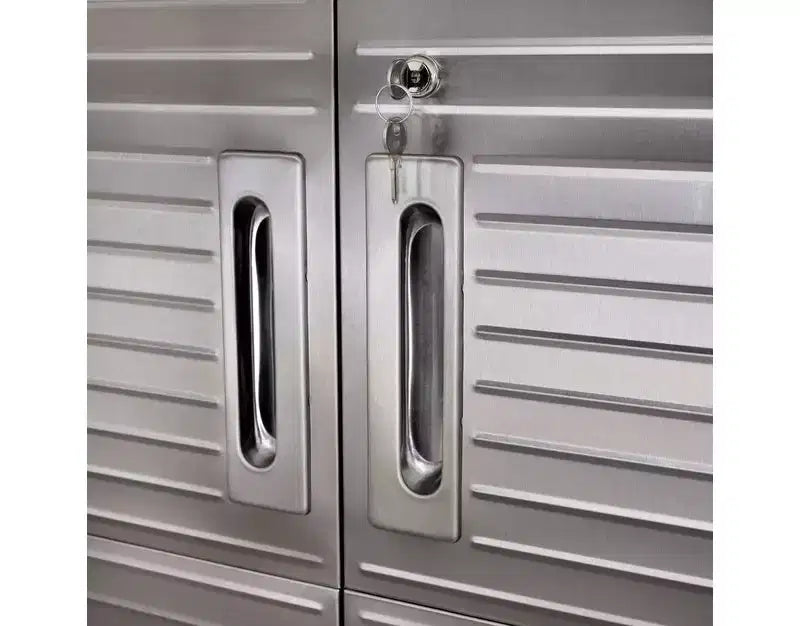 Set di 2 armadietti in acciaio per impieghi gravosi, 91x46x230 cm, Organizzazione garage e casa
