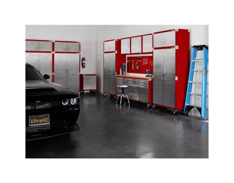 Set di 2 armadietti in acciaio per impieghi gravosi, 91x46x230 cm, Organizzazione garage e casa