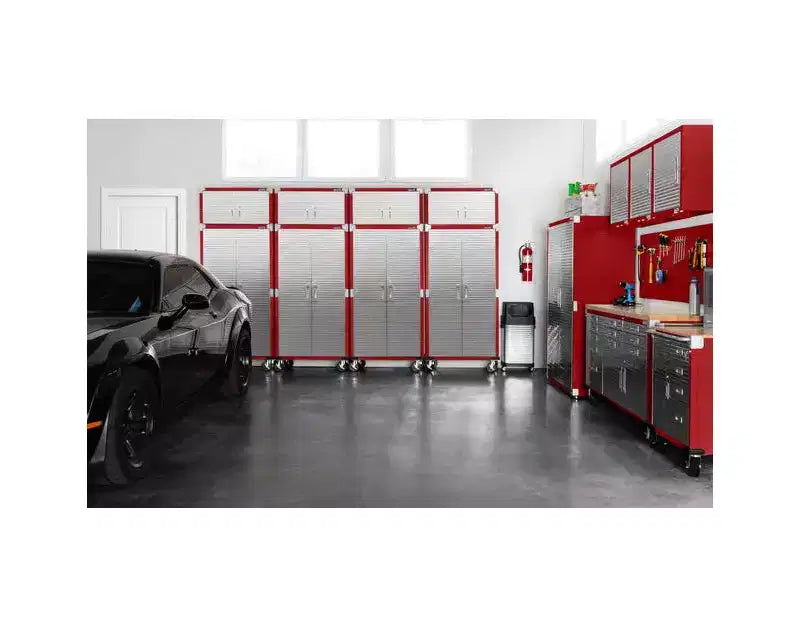 Set di 2 armadietti in acciaio per impieghi gravosi, 91x46x230 cm, Organizzazione garage e casa
