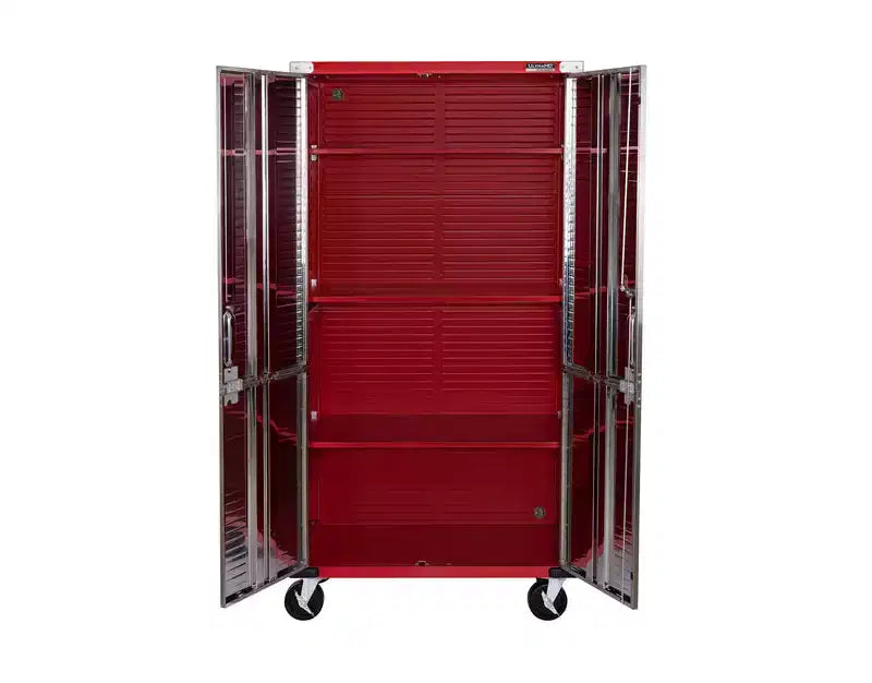 Set di 2 armadietti in acciaio per impieghi gravosi, 91x46x230 cm, Organizzazione garage e casa