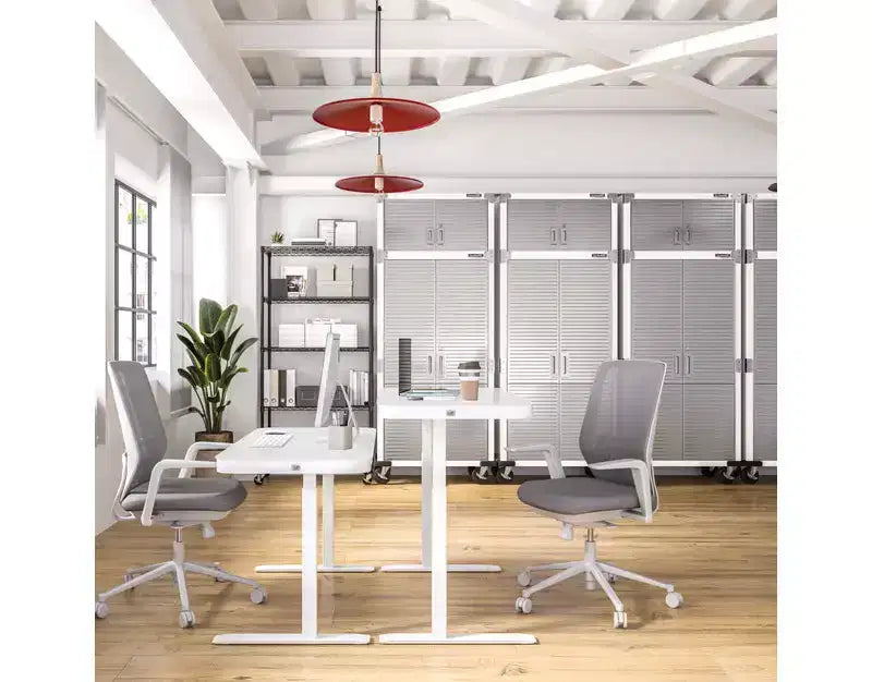 Set di 2 armadietti in acciaio per impieghi gravosi, 91x46x230 cm, Organizzazione garage e casa