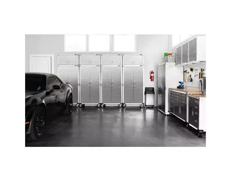 Set di 2 armadietti in acciaio per impieghi gravosi, 91x46x230 cm, Organizzazione garage e casa