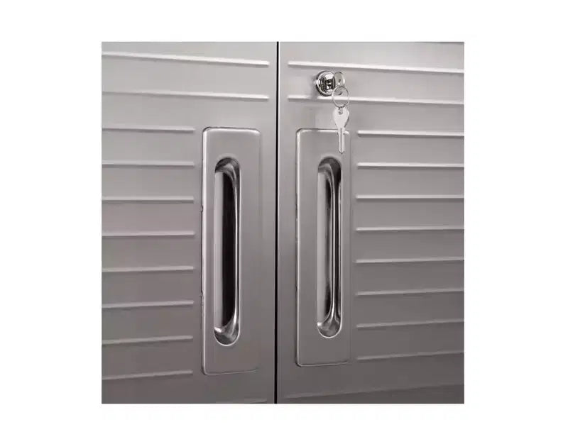 Set di 2 armadietti in acciaio per impieghi gravosi, 91x46x230 cm, Organizzazione garage e casa
