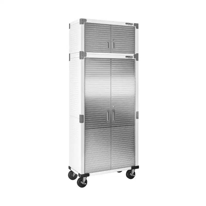 Set di 2 armadietti in acciaio per impieghi gravosi, 91x46x230 cm, Organizzazione garage e casa