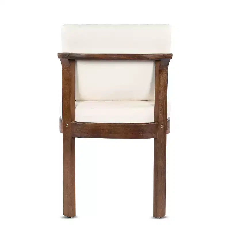 Sedie da Pranzo Senza Braccioli da Esterno in Legno di Acacia con Cuscini, Set di Sedute Moderne per Patio