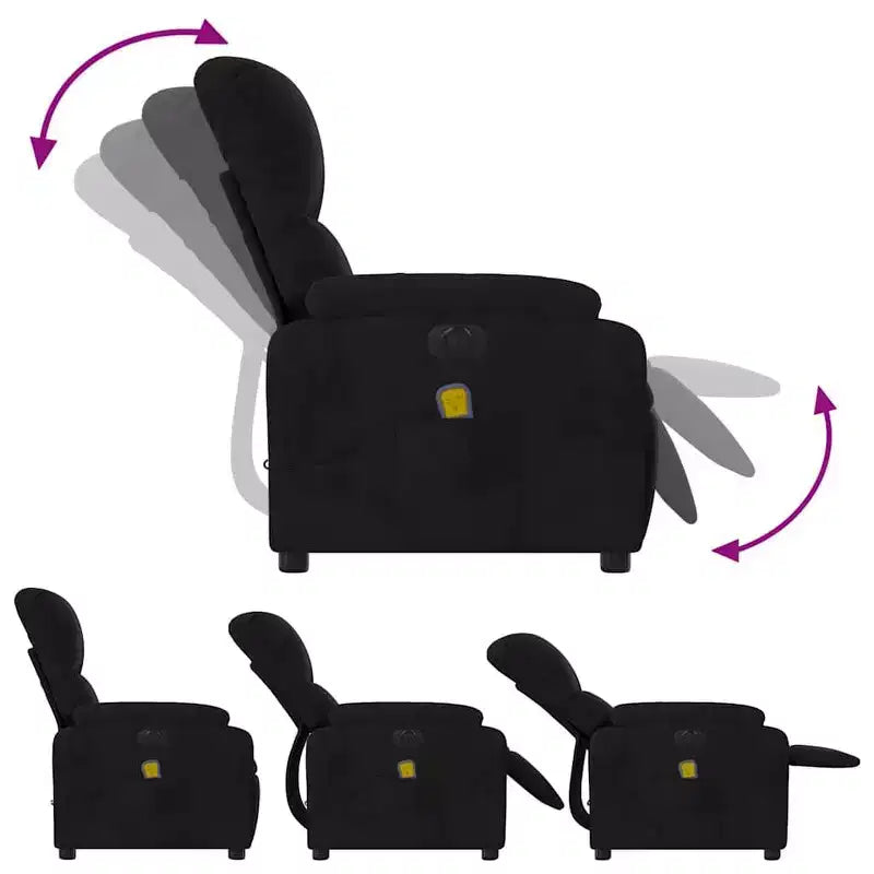 Poltrona Reclinabile Massaggiante Elettrica, Rilassamento Completo del Corpo, Poltrona Lounge Moderna per Soggiorno