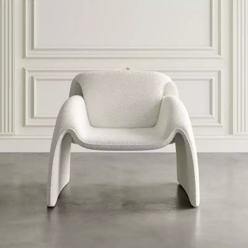 Poltrona imbottita ad angolo piegato, stile moderno di metà secolo, per soggiorno