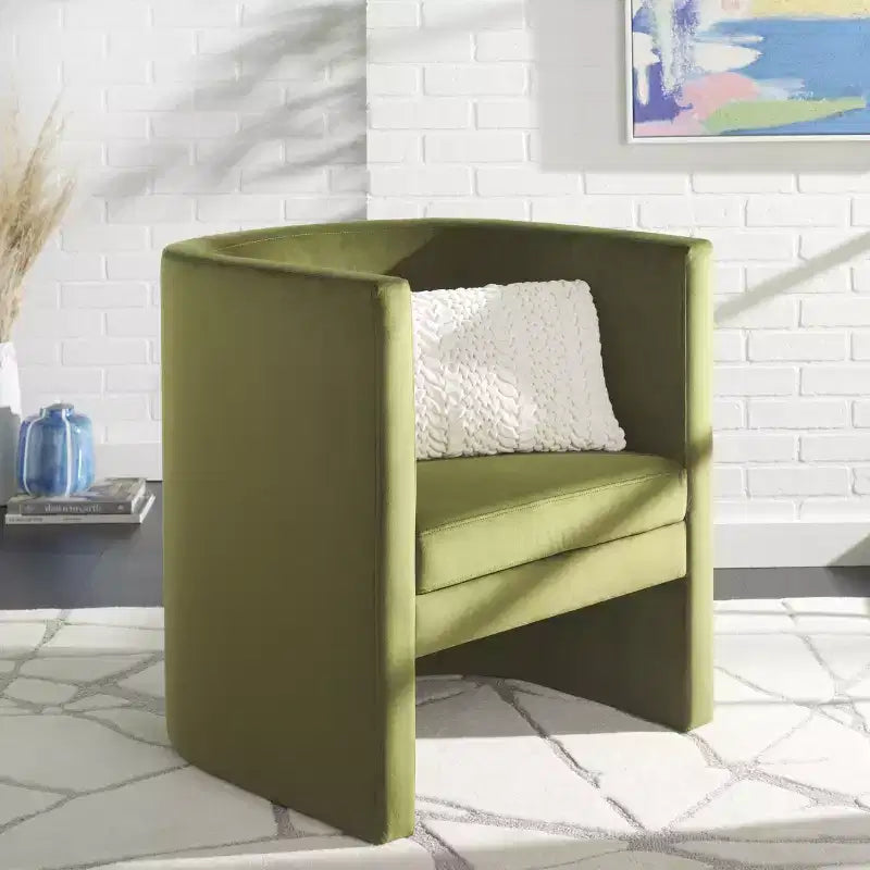 Poltrona moderna imbottita, Elegante poltrona per soggiorno e camera da letto