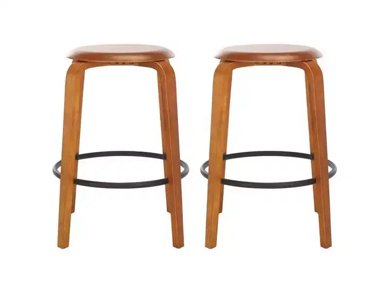Set di 2 sgabelli da bancone, sedie da bar moderne imbottite per cucina e sala da pranzo