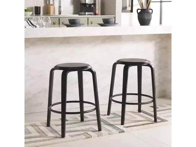Set di 2 sgabelli da bancone, sedie da bar moderne imbottite per cucina e sala da pranzo