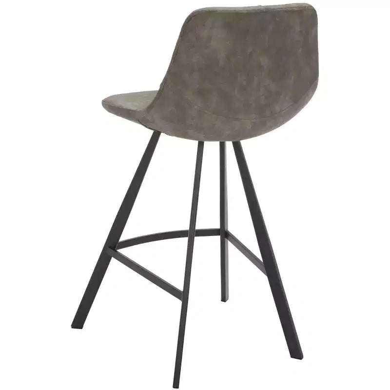 Sgabello moderno da banco con sedile imbottito, elegante sedia da bar per cucina e sala da pranzo