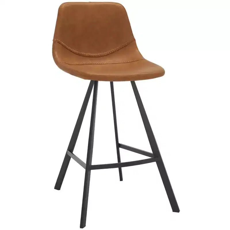 Sgabello moderno da banco con sedile imbottito, elegante sedia da bar per cucina e sala da pranzo