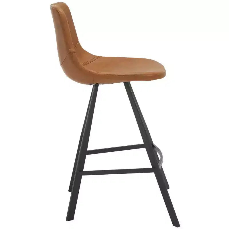 Sgabello moderno da banco con sedile imbottito, elegante sedia da bar per cucina e sala da pranzo
