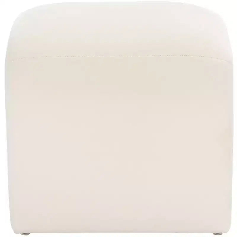 Pouf imbottito moderno, poggiapiedi imbottito e seduta extra per soggiorno e camera da letto