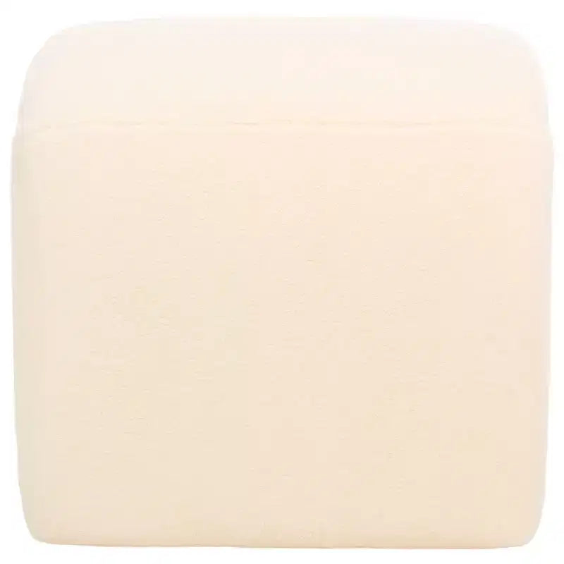 Pouf imbottito moderno, poggiapiedi imbottito e seduta extra per soggiorno e camera da letto
