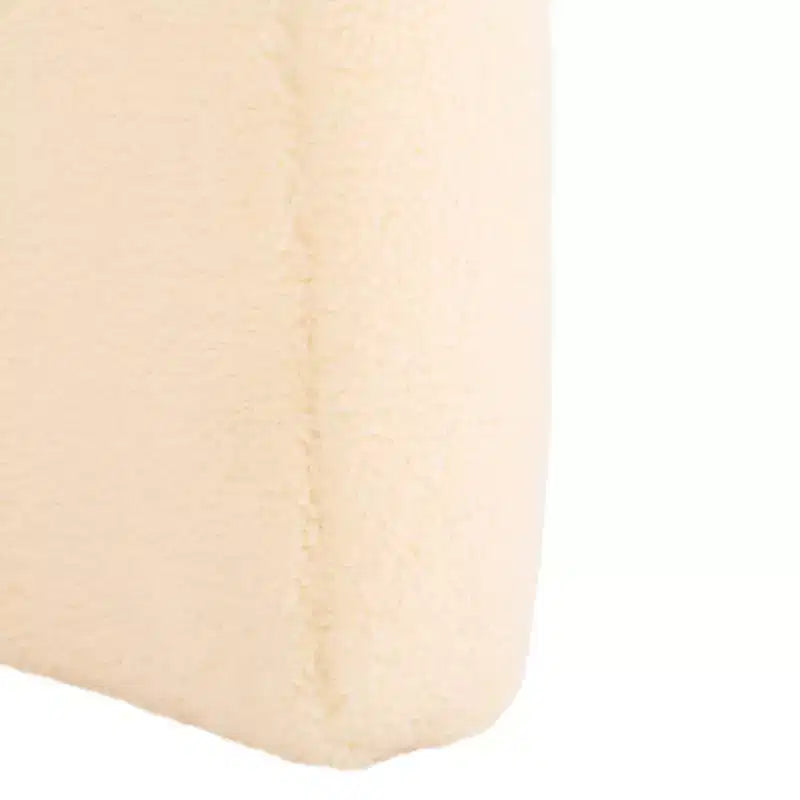 Pouf imbottito moderno, poggiapiedi imbottito e seduta extra per soggiorno e camera da letto