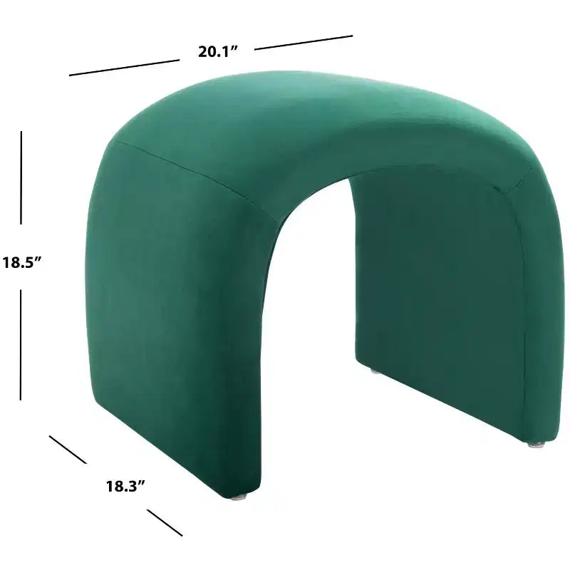 Pouf imbottito moderno, poggiapiedi imbottito e seduta extra per soggiorno e camera da letto