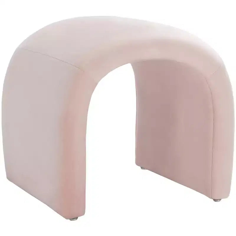 Pouf imbottito moderno, poggiapiedi imbottito e seduta extra per soggiorno e camera da letto