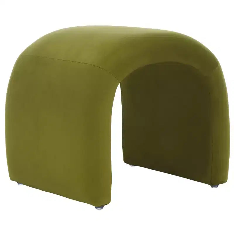 Pouf imbottito moderno, poggiapiedi imbottito e seduta extra per soggiorno e camera da letto