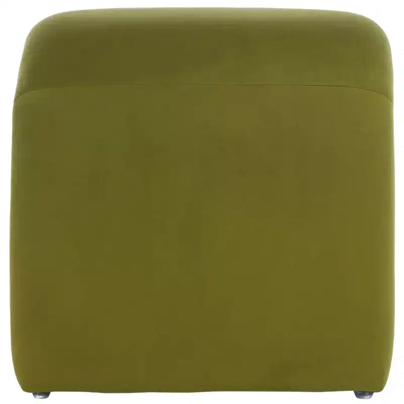 Pouf imbottito moderno, poggiapiedi imbottito e seduta extra per soggiorno e camera da letto
