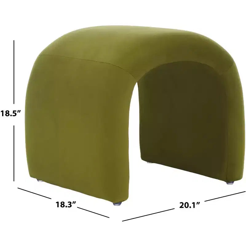 Pouf imbottito moderno, poggiapiedi imbottito e seduta extra per soggiorno e camera da letto